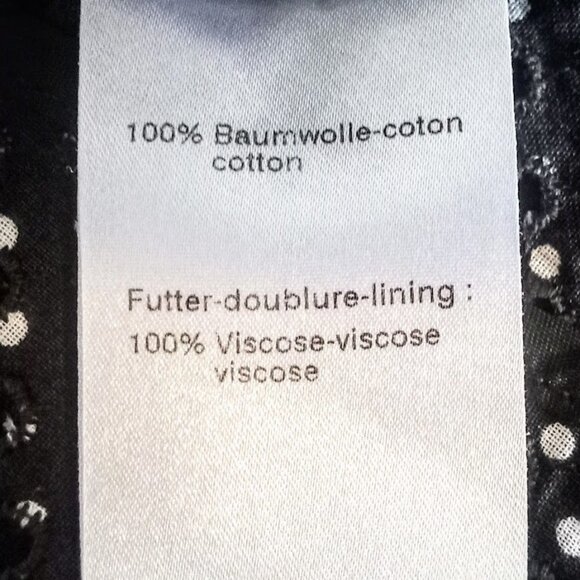 Akris Punto Polka Dot Eyelet Short Sleeve Cotton Blazer - Picture 6 of 7